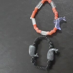 🌹 Whale and dolphin bracelets.